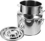 Happyyami Stainless Steel Sealed Rice Storage Food Container for Grains Lightweight Design Easy to Clean Multi Purpose Use Pantry Outdoor Storage