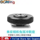 BGNing Camera 3/8 to 1/4 Single-layer Cold Shoe Holder for Insta360 ONE R/GOPRO