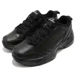 NIKE 休閒鞋 AIR MONARCH IV 黑 全黑 老爹鞋 皮革 厚底 復古 男鞋 415445-001