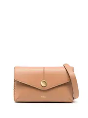 [Mulberry] Press Stud Pochette On Chain Sable Micro Classic Grain