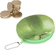 [BESTYASH] Cartoon Plush Purse Mini Wallet with Keychain Cute Fruit Zipper Bag for Women Girls for Cash Lipstick Id Cards Cellphones