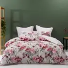 New Clara Pink King Size Quilt / Doona Cover Set + Euros 5 Pce Set Logan & Mason