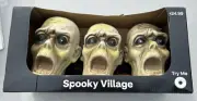 Spooky Village Halloween 3 Battery Operated Zombie Pathway Markers NIB