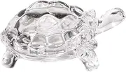 BESPORTBLE Crystal Glass Feng Shui Turtle - Clear Original Crystal for Home Decor and Figurine