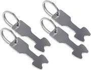 [TEMPNAP] 4Pcs Shopping Trolley Token Keyrings Key Chains for Unlocking Practical Trolley Coin Key Ring for Shopping Carts and Grocery Use