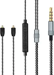 SE215 Replacement Earbuds Exchange Cable with Microphone Compatible with SE846 SE425 SE535 SE535LTD-J SE315 PRO H5 HQ5 Headphones