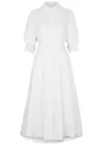Jonathan Simkhai Jazz Cut-out Cotton Shirt Dress - White - XS (UK6 / XS) XS (UK6 / XS)