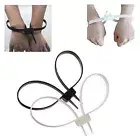 Zip Tie Double Buckle Double Flex Tie Band Plastic Police Handcuffs Cable Ties