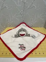 Baby Starters Sock Monkey 14” Plush Lovey Dream Big Little One Rattle Satin