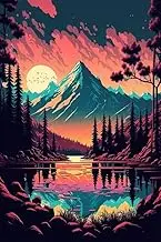 Diamond Painting Kits for Adults, Sunset Full Drill Round Diamond Art Diamond Dots Suitable Home Wall Decor Gem Art 12x16inch