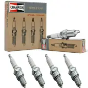 4 New Champion Copper Spark Plugs Set for 1989-1993 MAZDA B2600 L4-2.6L (for: Mazda)