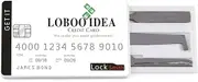 Loboo Idea Credit Card Style Lock Picking Kit, Pocket Locksmith Credit Card Tool Kit, Lockpicks Concealed in a Wallet Sized Card, Lock Pick Trainning Tool Kit for Home Use