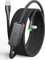 16FT Link Cable for Meta Oculus Quest 2/3/Pro and PC VR Gaming - USB 3.0 Type C
