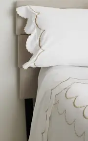 [Los Encajeros] Perlas Satin Set-of-Two King Pillowcases