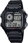 CASIO World Time Digital Wristwatch AE-1200WH-1AV Black