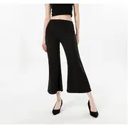 Women's EU / US Size Swing Simple Lightweight Calf-Length Natural Solid Colored Comfy Breathable Lightweight Micro-elastic Home Yoga Black 4# Summer Spring Loo