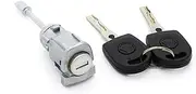 Rynplex Right Passenger Side Door Lock Cylinder, for VW, for Seat, Ibiza Cordoba, for Caddy, 1995-2004 6L3837168 Lock Door Ignition Barrel