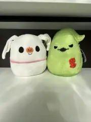 Squishmallow Kellytoy Plush Oogie Boogie and Zero 8" Inch NWT NEW Set of 2