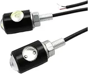LED Indicator Blinkers Amber Lamp Accessories 1Pair UN&IVE&RSAL Motorcycle LED MI&NI Turn Eye Turn Indicators for KA&WA&SA&KI(Dark Blue)