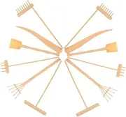 2Set Zen Garden Rake Tools Kit for Sand Table Compact Desktop Sand Tray Accessories Garden Tools for and Decoration