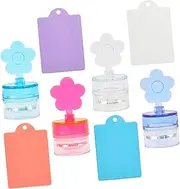 4 Sets Salon Nail Stamper Pen French Tip Nail Stamp Nail Kit Display Clippers Glue Stitch Stickers Manicure Stamper Mini Toiletries Press Nails Nail Stencils Nail