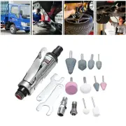 16PCS 1/4" & 1/8" Mini Air Pneumatic Straight Die Grinder Polisher Cutting Tool
