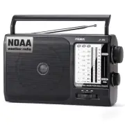 NOAA Weather AM FM Portable Radio with Best Reception, Transistor Radio, Batt...