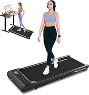 Walking Pad Treadmill Under Desk Treadmill Portable Small 2 in 1 Treadmills for Home and Office Walking Jogging Running Machine Zwift Kinomap with LED Display Remote Control 4 MPH Easy Storage Fit