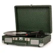Crosley Cruiser Plus Bluetooth Turntable 3 Speed Ostrich Green Turntables
