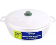 ** NEW! 75 SERVING CAST ALUMINUM CALDERO / CAULDRON 26.2L WITH LID