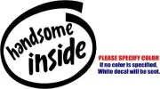 Vinyl Decal Sticker - Handsome Inside Car Truck Bumper Window Wall JDM Fun 9"