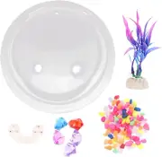 Fish Tank Mini for Flowers Wall Mount Fish Bowl Decorative Glass Vase Small Plan