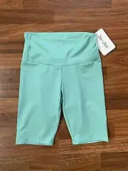 Jo+Jax All Day Biker Shorts New Women’s Small Sage Green Stretch Soft Athletic