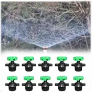 10PACK 1/2Inch Automatic Rotating Sprinkler Heads,Micro Sprinkler 360 Degree Rotation for Garden Irrigation,360 Degree Refraction Micro Sprinkler for Garden Irrigation