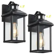 2 Pack Motion Sensor Porch Light,Dusk to Dawn Outdoor Lighting,Waterproof Ext...