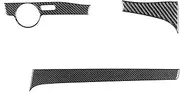 ATATNK Compatible for VW Passat Nms B7 2012-2019 Accessories Real Soft Carbon Fiber Car Central Control Dashboard Cover Trim Sticker(Black Suede,LHD)
