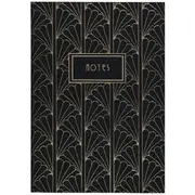 Otto A5 Printed Notebook 144 Pages Jewels Black