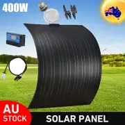 400W Flexible Solar Panel Kit 400 Watt Mono Caravan Camping Power Charge Battery