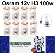 8 x Osram 12v H3 100w Super Rallye Halogen Clear Globes 3200k 62201 (8pcs)