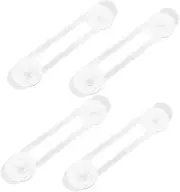 Kisangel 4pcs Safety Lock Transparent Pinch Locks for Cupboards Cabinets Refrigerators Versatile Design for Childproofing Home Furniture