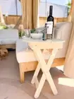 Picnic Side Table - Foldable Picnic Table - Outdoor Collapsible Wine Table