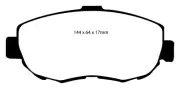 EBC DP41223R Disc Brake Pad Set FITS 93 97 lexus gs300 3 0 yellowstuff front bra (for: Lexus)