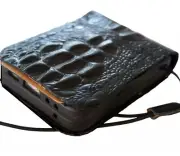 Genuine Leather case for Galaxy Z Flip6 Wallet Book Diy Flip 4 3 5 6 Crocodile