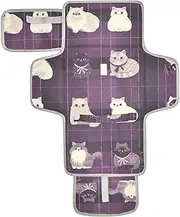 Reusable Washable Changing pad with Tissue Pocket Waterproof Changing pad Lightweight & Foldable Changing Station