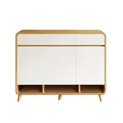 Foret 120cm Shoe Cabinet Modern Shelf Drawer Large Storage Rack Wood Cupboard