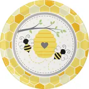 Bumblebee Large Paper Plates (Pack of 8)