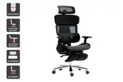 Ergolux Pro Max Ergonomic Office Chair with Footrest (Black)