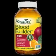 MegaFood Blood Builder 180 Tabs - Energy, Iron, Vitamins C, B12, Folic Acid