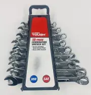 18-Piece Combination Wrench Set, Metric & SAE