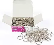 Charles Leonard, Inc Multi-Purpose Rings, 1/2-Inch Diameter, Aluminum (LEOR09), 100/Box,Silver